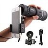 16x52 High Power HD Monocular Telescope Lens Dual Focus Prism Scope with Night Vision –Includes Universal Smartphone Mount and Tripod Waterproof Fog Proof Compact 16X Zoom for All Outdoors