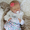 17 inch Reborn Doll Baby Toddler Toy Baby Girl Reborn Baby Doll lifelike Hand Made Simulation Hand Applied Eyelashes Floppy Head Cloth Silicone Vinyl with Clothes and Accessories for Girls