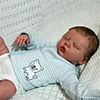 17 inch Reborn Doll Baby Toddler Toy Baby Girl Reborn Baby Doll Twins A Newborn lifelike Hand Made Simulation Floppy Head Cloth Silicone Vinyl with Clothes and Accessories for Girls
