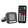 1.7" LCD Car MP3/MP4 Player FM Transmitter with IR Remote Controller - Black (SD/MMC/USB)