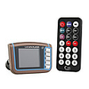 1.7" LCD Car MP3/MP6 Player FM Transmitter with IR Remote Controller - Brown (SD/MMC/USB)