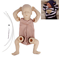 17.5 inch Reborn Toddler Doll DIY Unpainted Reborn Baby Doll Kit Professional-Painting Kit Baby Boy Darren Hand Made Floppy Head No Eyelashes,  Hair,  Flesh Color Cloth Silicone Vinyl with Clothes and