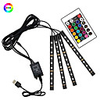 17cm4 RGB Strip Lights 36 LEDs 5050 SMD 10mm 1 24Keys Remote Controller 1 set RGB Thanksgiving Day Christmas Waterproof USB Suitable for Vehicles 5 V