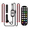 17cm4 RGB Strip Lights 36 LEDs 5050 SMD 10mm 1 24Keys Remote Controller 1 set RGB Thanksgiving Day Christmas Waterproof USB Suitable for Vehicles 5 V