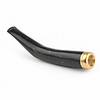 17g Black Colored Sea Coral / Wu Liu Healthy Cigarette Pipe with Unique Pattern