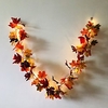 1.7M 20LEDs Autumn Maple Leaf Rattan LED String Lights 5pcs 2pcs Holiday Party Garden Thanksgiving Harvest Festival Decorative Light without Battery