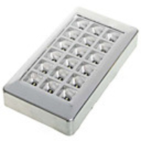 18-LED Interior Car Roof White Lamp - Silver (DC 12V)