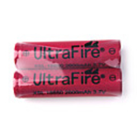 18650 3.7V 2600mAh XSL18650 UltraFire Battery with Protection (2-Pack)
