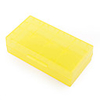 18650 Plastic Case Holder Storage Box (yellow)