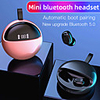 1898 12 Wireless Earbuds TWS Headphones Bluetooth5.0 Stereo with Microphone with Volume Control for Sport Fitness