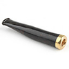 18g Black Colored Sea Coral / Wu Liu Healthy Cigarette Pipe with Unique Pattern