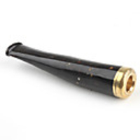 18g Black Colored Sea Coral / Wu Liu Healthy Cigarette Pipe with Unique Pattern