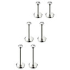 18g stainless steel lip rings labret nose studs piercing internally threaded, 10mm