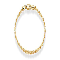 18k gold over sterling silver italian 2mm,  3mm diamond-cut braided rope chain bracelet for men women 6.5,  7,  7.5,  8,  8.5 inch solid 925 made in italy (7,  2mm)