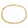 18k gold plated flat mariner link chain anklet 4.2mm wide 9 10 11 inches ankle bracelet for women teen girls (10)