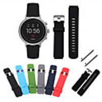 18MM Silicone Strap For Fossil Gen 4 Q Venture HR / Fossil Gen 3 Q Venture / Fossil Women