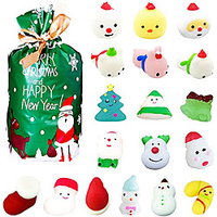 18pcs Mochi Squishy Toys Set with Gift Bag Mini Kawaii Squishies Pack Fidget Toys for Kids - Christmas Party Favors Goodie Bag Birthday Gifts for Boys Girls miniinthebox