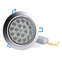 18x1W 1620-1800LM 6000-6500K White Light LED Ceiling Bulbs (85-265V)