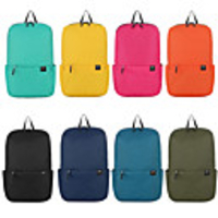 19 L Rucksack Rain Waterproof Wearable Outdoor Hiking Camping School Oxford Cloth Black Yellow Fuchsia
