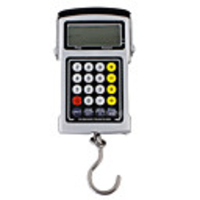 1.9" LCD Electronic Hook Scale with Time/Temperature/Tape/Calculator (50KG Max / 20g Resolution)