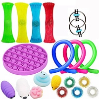 19 pcs Fidget Toys Anti Stress Toy Stretchy Strings Mesh Marble Relief Gift For Adults Children Sensory Fidget Toys miniinthebox