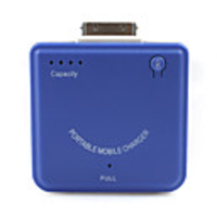 1900mAh High-quality Portable Power Station with 7 types plugs for iphone4(Blue)