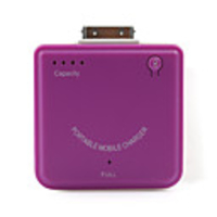 1900mAh High-quality Portable Power Station with 7 types plugs for iphone4(Purple)
