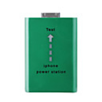 1900mAh Solar Powered/USB Rechargeable Battery Pack for All iPod/iPhone 2G/3G (Red)