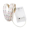 1m LED Light Strips Flexible Tiktok Lights 60 LEDs 2835 SMD 8mm Warm White White Cuttable Decorative Self-adhesive AA Batteries Powered 1pc