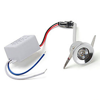 1pc 1 W LED Spotlight 100-130 lm 1 LED Beads High Power LED Adorable Cold White 85-265 V / 1 pc / RoHS miniinthebox