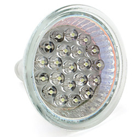 1pc 1 W LED Spotlight 60-80 lm GU10 GU5.3(MR16) MR16 21 LED Beads Dip LED Warm White White 12 V miniinthebox