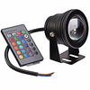 1pc 10 W Submersible Lights Underwater Lights for Swimming pool Waterproof Remote Controlled RGB 12 V Suitable for Vases Aquariums 1 LED Beads miniinthebox