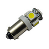 1pc 1W Ba9s LED Car Instrument Bulb 5 SMD 5050 Warm Cold Bulb 12V DC