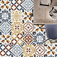1Pc 20 Pieces Of New Retro Tiles Tiles Tiles Diy Free Splicing Decorative Wall Stickers Foreign Trade Wall Stickers Wholesale