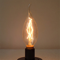 1pc 40 W E14 C35L Warm White 2300 k Retro / Dimmable / Decorative Incandescent Vintage Edison Light Bulb 220-240 V