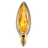 1pc 40W E14 C35 Warm White 2300k Retro / Dimmable / Decorative Incandescent Vintage Edison Light Bulb 220-240V