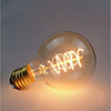 1pc 60 W E26 / E27 G80 1800-2200 k Incandescent Vintage Edison Light Bulb 220-240 V