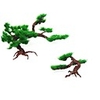 1pc Artificial Plastic Bonsai Pine Tree Aquarium Bonsai Ornament Fish Tank Artificial Pine Tree Plant Decor Aquarium Accessories