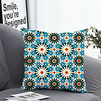 1pc Cushion Cover with Pillow Insert Double Print 38x38cm / 45x45cm Polyester