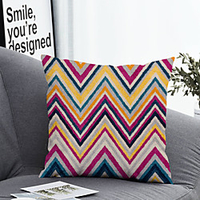 1pc Cushion Cover with Pillow Insert Double Print 38x38cm / 45x45cm Polyester