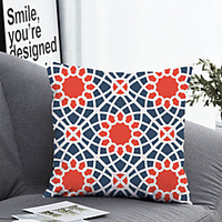 1pc Cushion Cover with Pillow Insert Double Print 38x38cm / 45x45cm Polyester