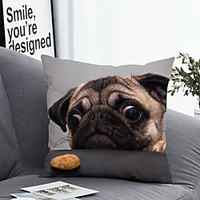 1pc Cushion Cover with Pillow Insert Double Print 38x38cm / 45x45cm Polyester