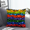 1pc Cushion Cover with Pillow Insert Double Print 38x38cm / 45x45cm Polyester
