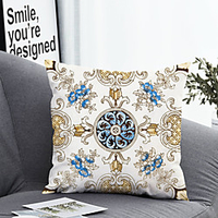 1pc Cushion Cover with Pillow Insert Double Print 38x38cm / 45x45cm Polyester