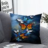1pc Cushion Cover with Pillow Insert Double Print 38x38cm / 45x45cm Polyester Butterfly
