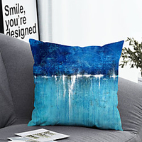 1pc Cushion Cover with Pillow Insert Double Print 38x38cm / 45x45cm Polyester Color Block