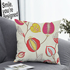 1pc Cushion Cover with Pillow Insert Double Print 38x38cm / 45x45cm Polyester Floral