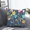 1pc Cushion Cover with Pillow Insert Double Print 38x38cm / 45x45cm Polyester Floral