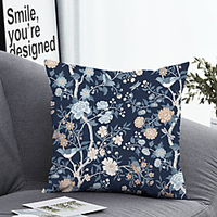 1pc Cushion Cover with Pillow Insert Double Print 38x38cm / 45x45cm Polyester Floral