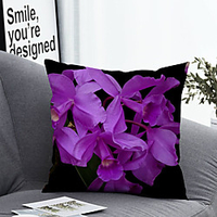1pc Cushion Cover with Pillow Insert Double Print 38x38cm / 45x45cm Polyester Floral
